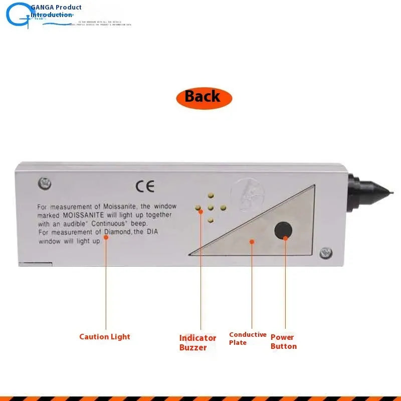 White intelligent calorimeter moissanite detector handheld tool for diamond authentication