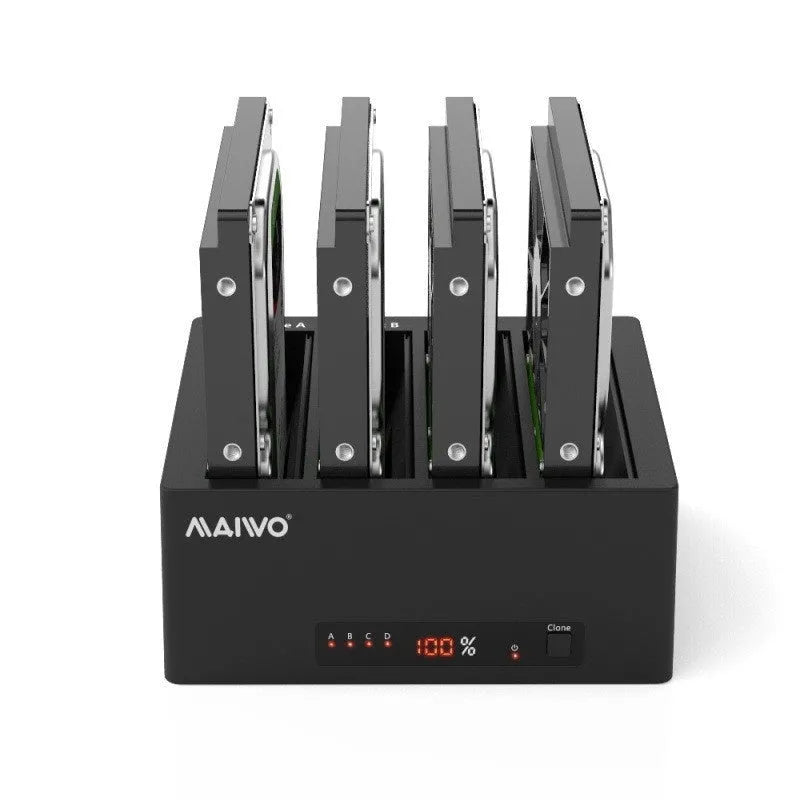 K3082 dual-disk hard disk dock for 2.5 and 3.5-inch SATA drives, ABS plastic housing