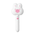 Rechargeable cat steam brush grooming tool in green colour with long handle
