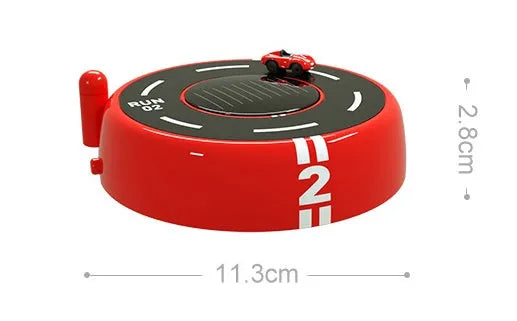 Round solar-powered car aromatherapy decoration in black, red, or white colours