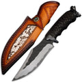 Black Goat high hardness three-in-one steel straight knife 200mm blade for outdoor survival camping hunting
