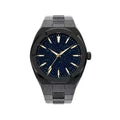 Men's frosted stainless steel business watch with luminous markers in silver, gold and black colour options