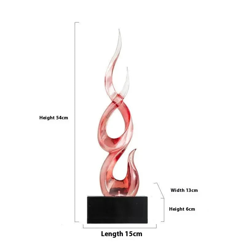 Resin festival high-rise decoration craft in bright gold colour with modern simplicity design