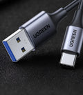 Black Lvlian 1 metre USB charging and data cable for mobile phones and tablets