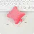 Plush polyester wrist protector mouse pad in blue, green and pink colour options