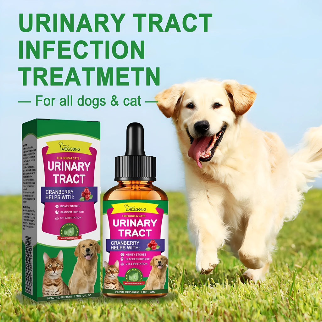 60ml bottle of pet pain relief care liquid supplement drops for dogs and cats