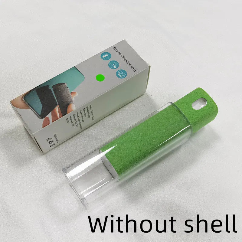 All-in-one screen cleaner with microfiber wipe and 10ml spray bottle, 9cm by 2.7cm, for phones, tablets and laptops