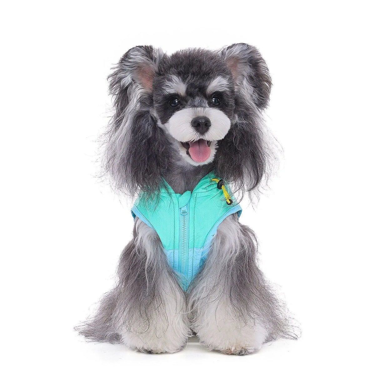 Mookipet blue green 100% nylon dog sun protection vest for small dogs, sizes XXS to XXL