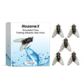 Five small, soft TPR and silicone artificial insect fishing lures measuring 1.5cm, presented in an open box.