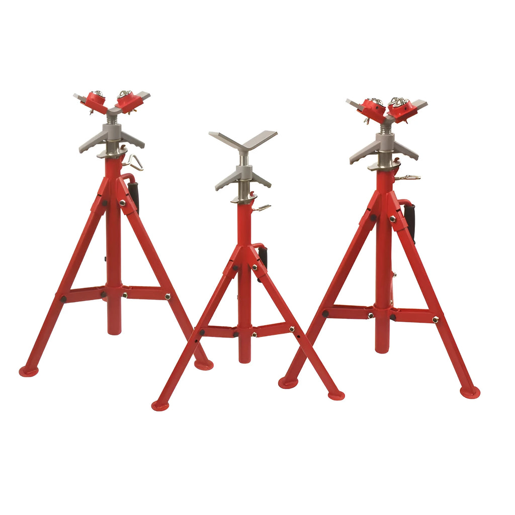 V-head pipe bracket with ball fittings for steel pipe support in metal construction