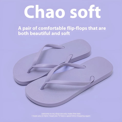 Foldable beach slippers with non-slip PVC soles in orange, purple, black and white colours
