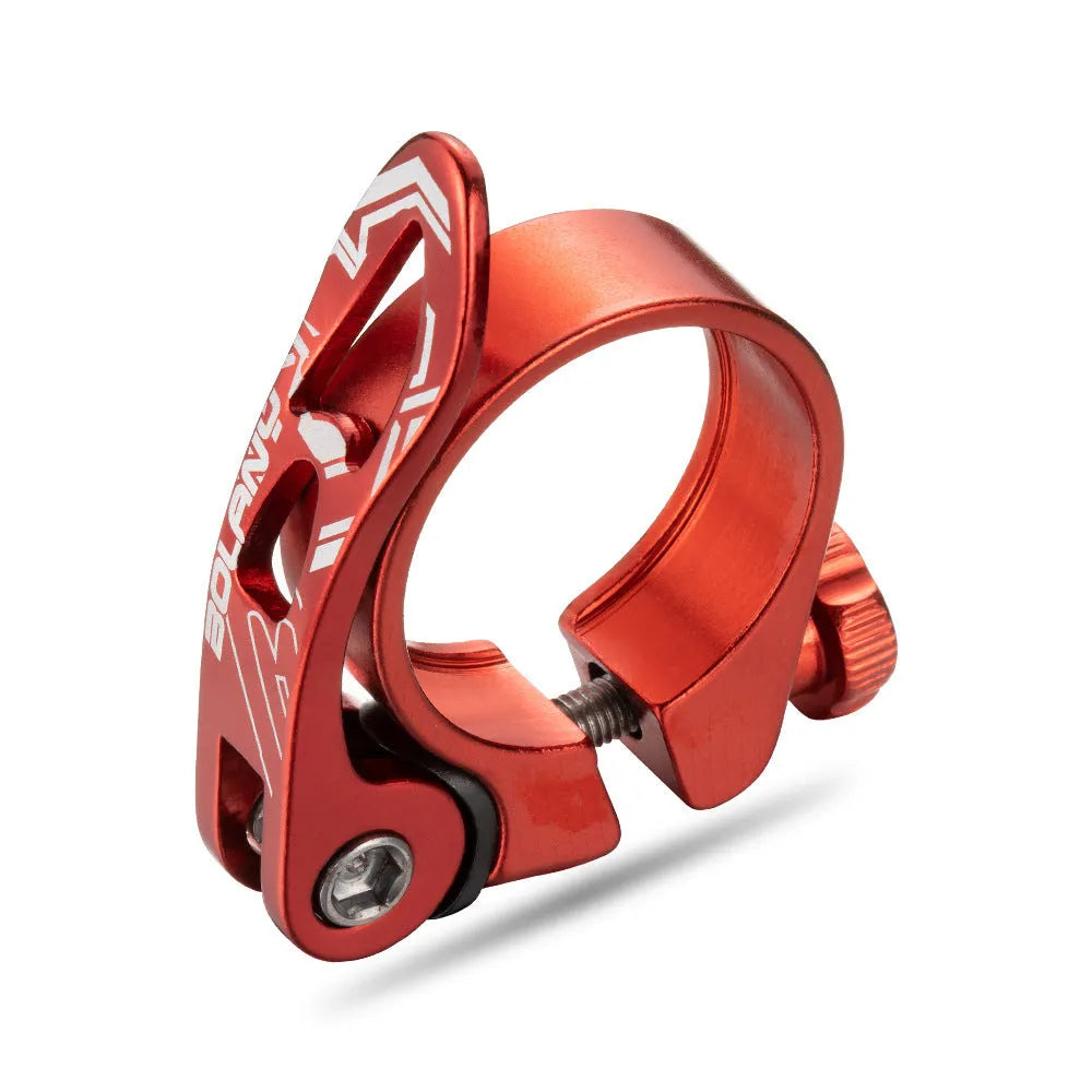 Aluminium alloy mountain bicycle seat post clamp in black, blue, gold or red colours