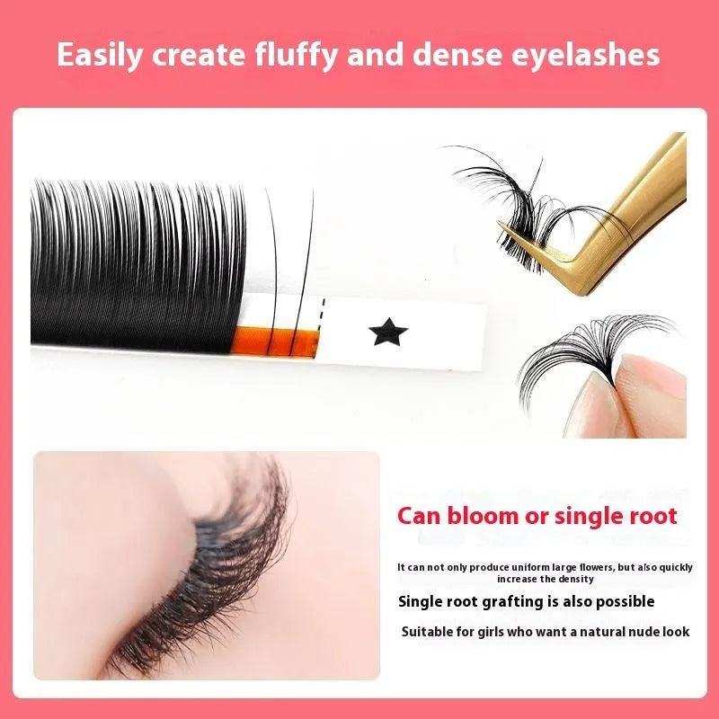 16-row dense false eyelashes with mink hair material in various lengths from 8mm to 18mm