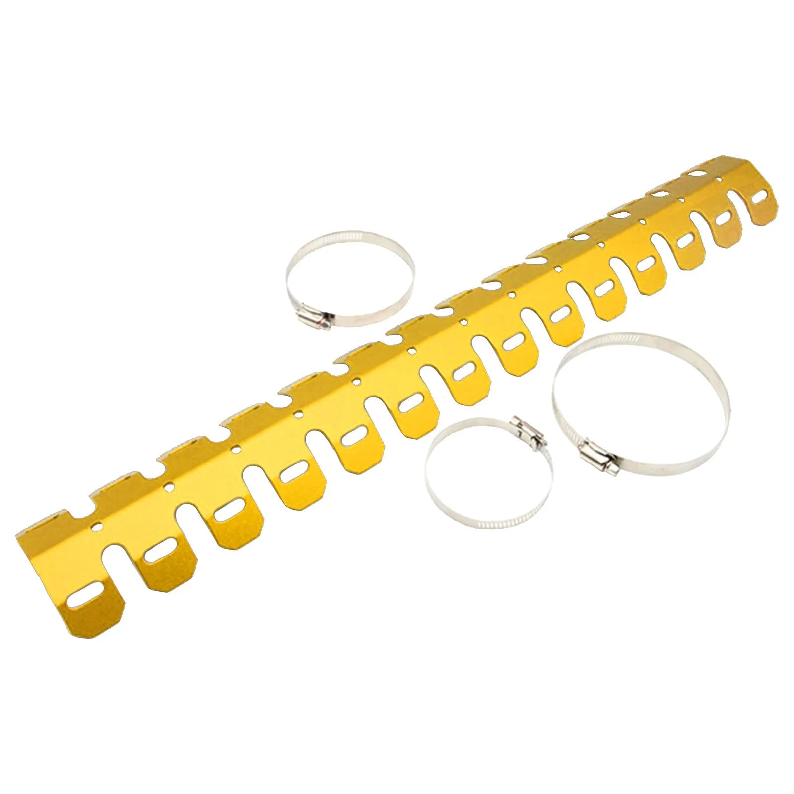 Aluminium alloy exhaust protection cover for off-road motorcycle, 60cm length, red colour