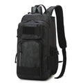 Large capacity 20-35L Derm outdoor backpack in black colour suitable for hiking and camping