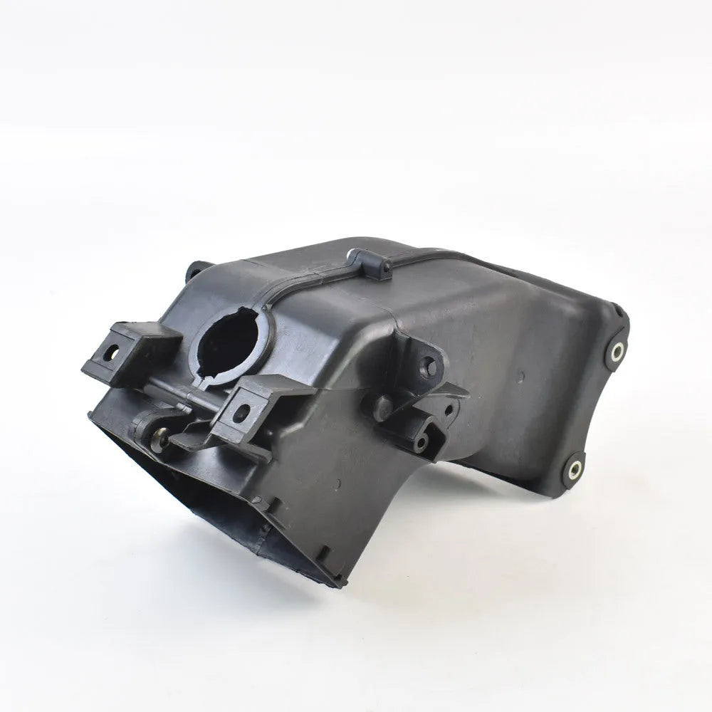 Black polymer ventilation pipe for Yamaha motorcycle intake, dimensions 280mm by 170mm by 160mm