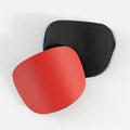 A pair of PU mini shin guards for football and sports, shown in a choice of colours including black, white, red, and blue.