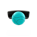 Steering wheel assist ball with silicone grip and metal bearing for single-hand steering control