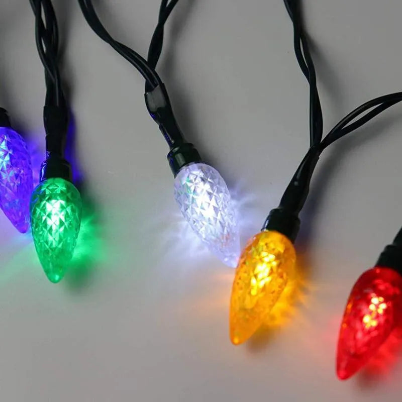 USB charging cable with 10 flashing LED Christmas lights for mobile devices and room decoration