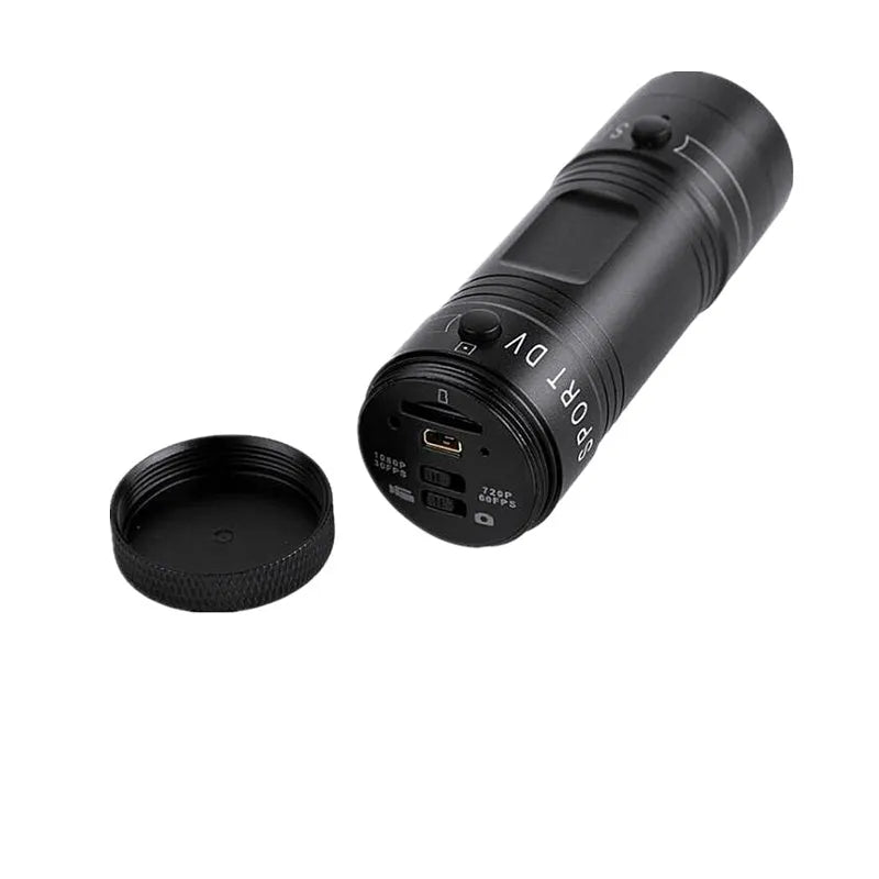 IP6 sports camera black aluminium alloy body compact action camera for outdoor adventure