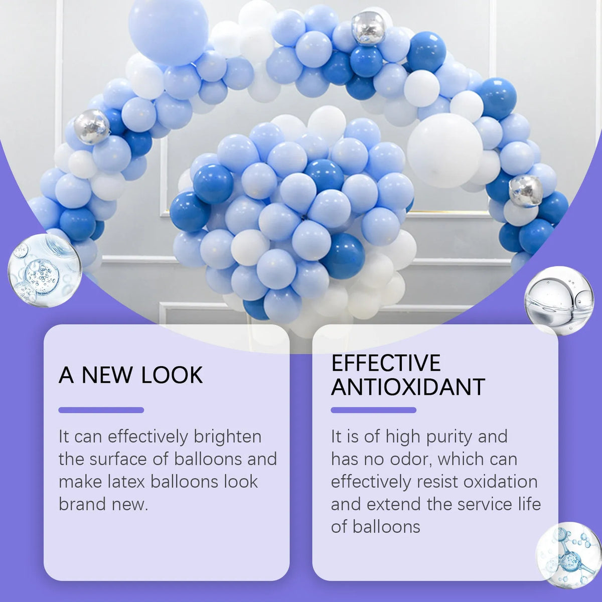 100ml balloon shine spray bottle for lasting gloss and lustrous balloon surfaces