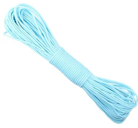 Luminous 9-core paracord rope glow in the dark camping outdoor safety 7.5m 5mm 550lb blue