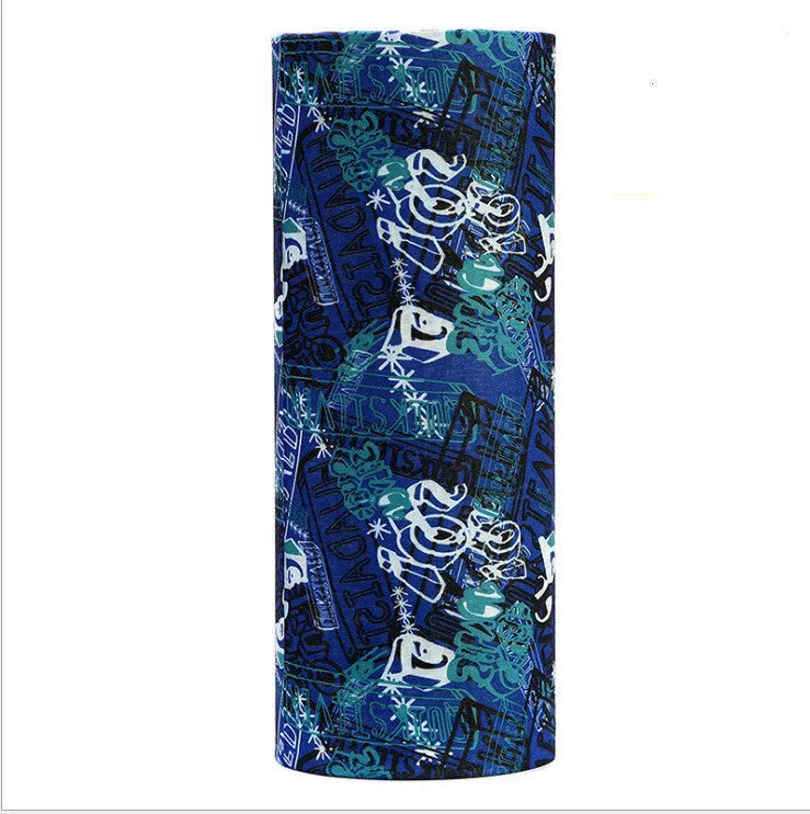 New outdoor variety magic bandana cycling mask neck cover sunscreen 49x24cm polyester, 39 patterns shown in a flat layout
