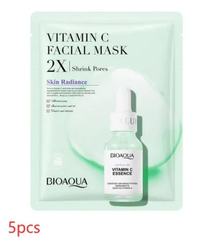 Single collagen facial sheet mask with 30g of clear gel on white background.
