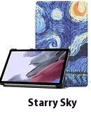 Lenovo Tab P12 protective case in apricot colour with a 3-fold stand open, showing the magnetic closure.