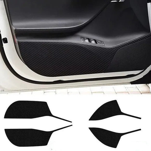 Carbon fibre protective film kit for Tesla Model S door interior control panels