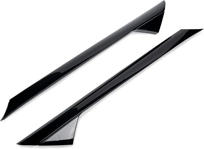 Gloss black Ford front windscreen trim panel set with BB5Z part numbers