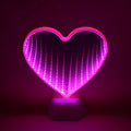 Double-sided plastic love tunnel LED light emitting rose red illumination
