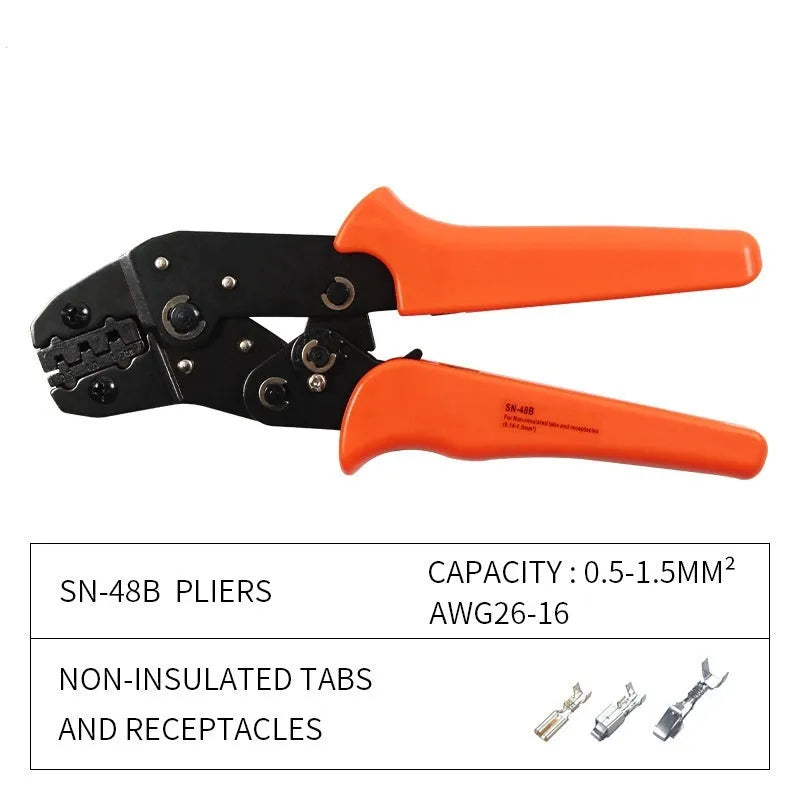 SN-48B portable multi-wrench terminal crimping pliers combination set with wire crimping tool