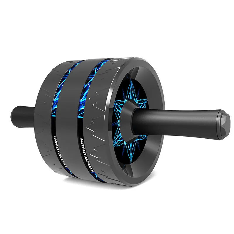 Abdominal wheel fitness roller in flame red, blue, or red and black colours for core training.