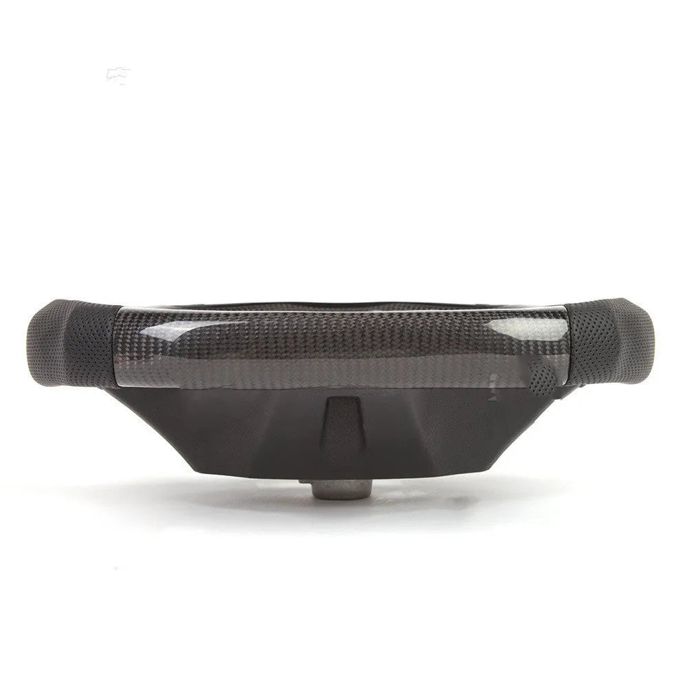 Black carbon fibre steering wheel for BMW with LED display and multifunction buttons