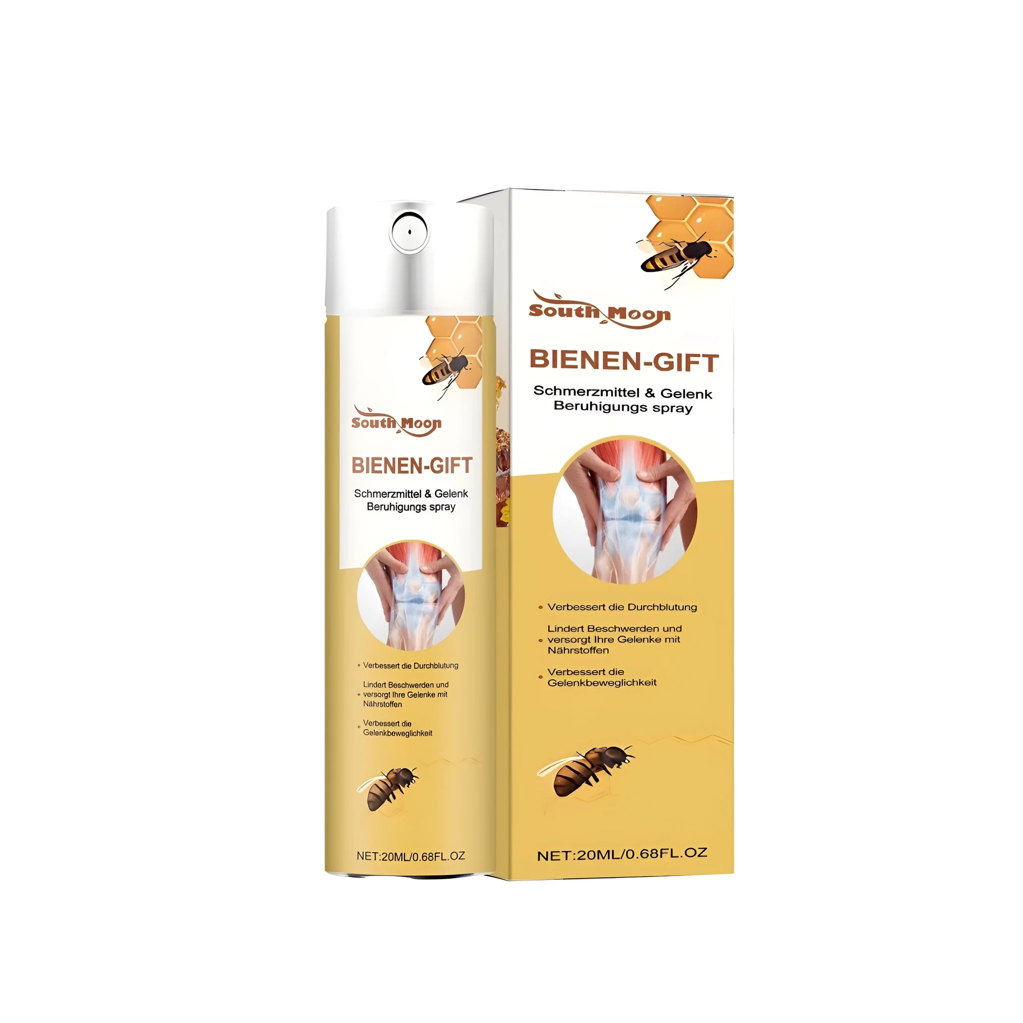 Joint Soothing Spray 20ml bottle with menthol and bee venom formula
