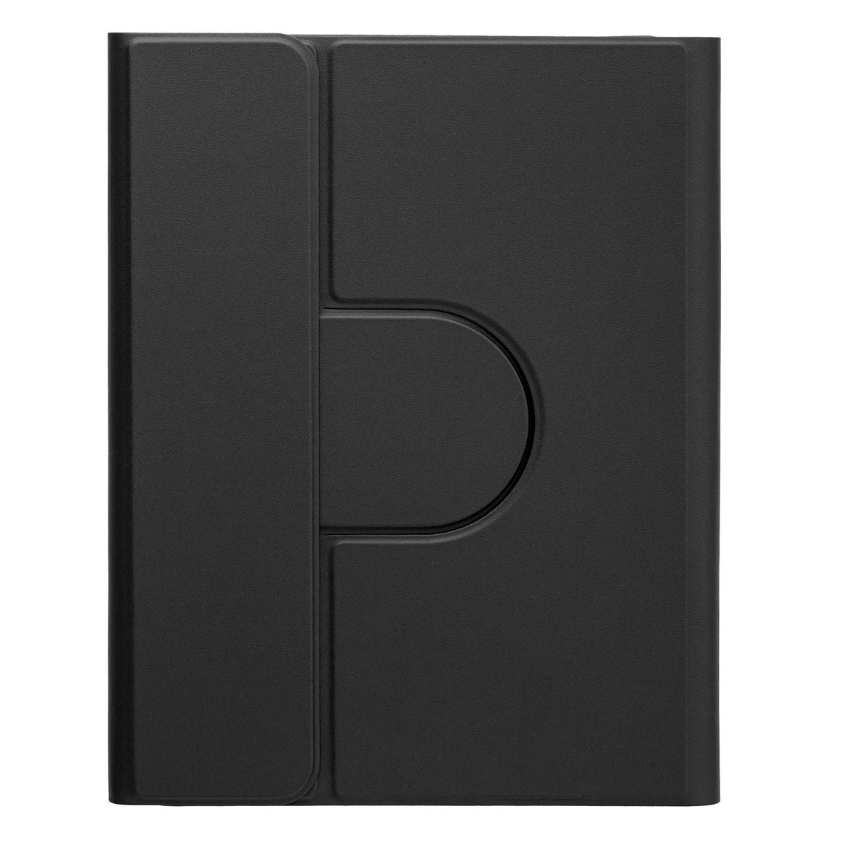 Acrylic rotating protective sleeve with pen slot for iPad keyboard case in black