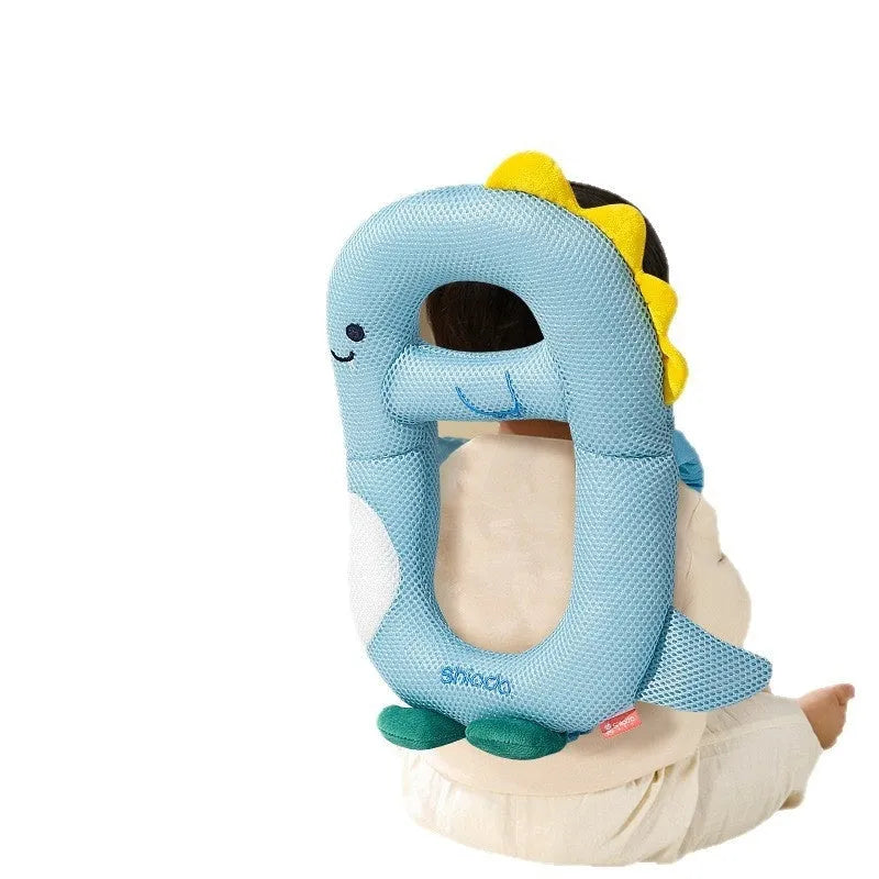Baby anti-collision pillow and kneepad set in cartoon dinosaur, bee, rabbit, and chicken designs