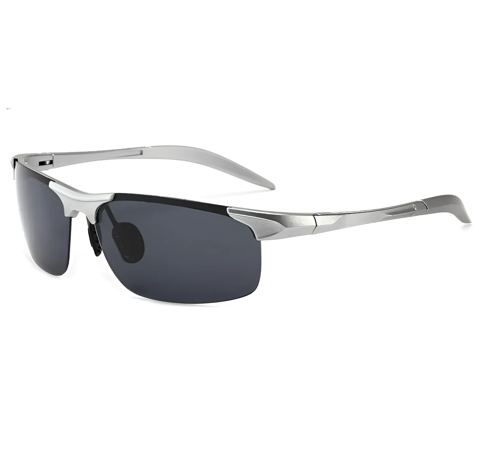 Polarized sports cycling sunglasses with TAC lens and PC frame in black blue colour