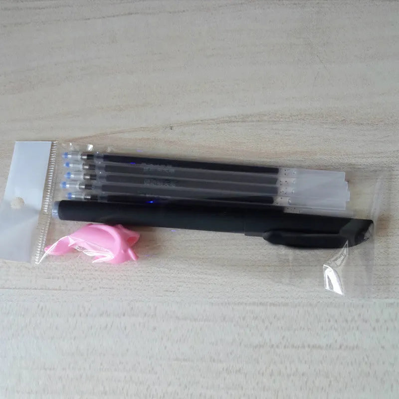 Automatic fade pen set with pen holder, 8 refills in case, random colour design