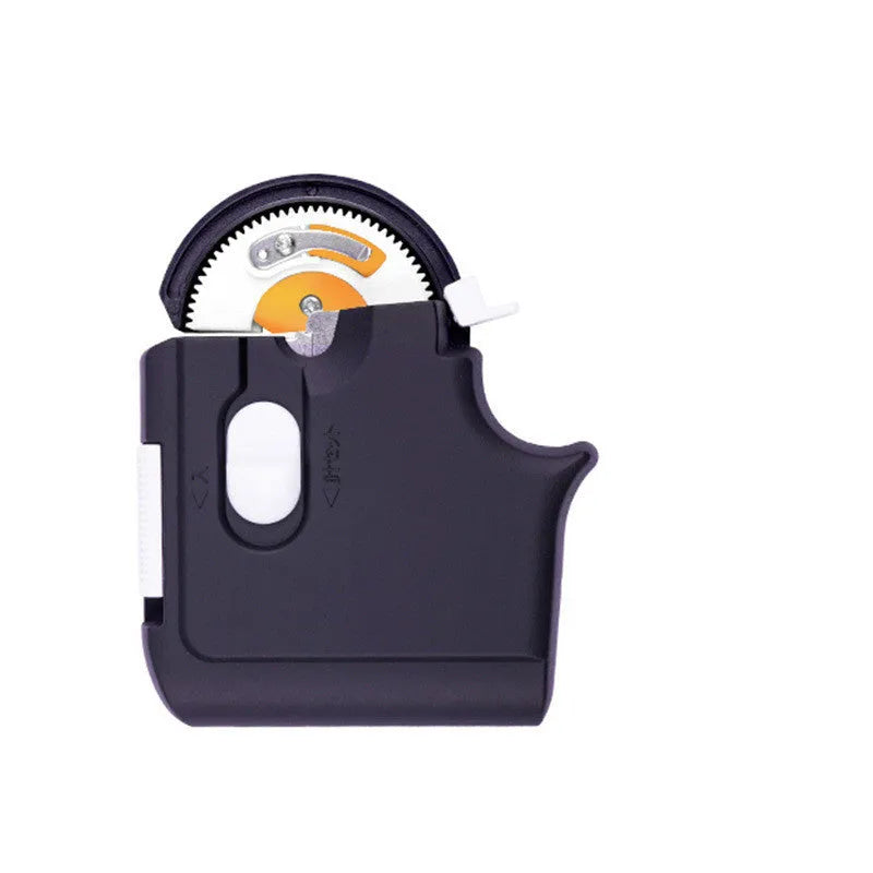 Fully automatic hook tie device in ABS plastic, shown in Black, Tan and White, with Long and Short size options for fishing hook tying.
