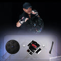 Black wall-mounted smart boxing target with coloured LED lights and Bluetooth connectivity