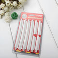 Solid white plastic car door edge protection bumper strip, one set shown.