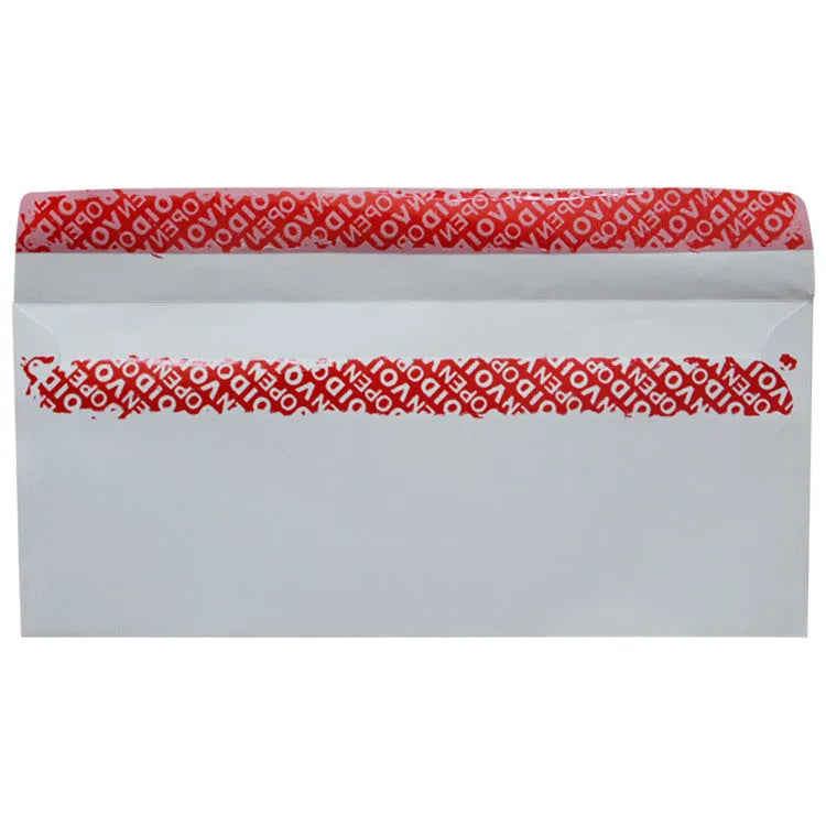 Blue anti opening self-adhesive confidential envelope measuring 105x240mm for document security