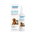 100ml bottle of gentle ear cleaner solution for cleaning wax from dog and cat ears.