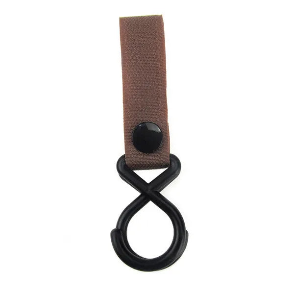 Nylon luggage velcro hook in assorted colours on white background with independent OPP packaging.