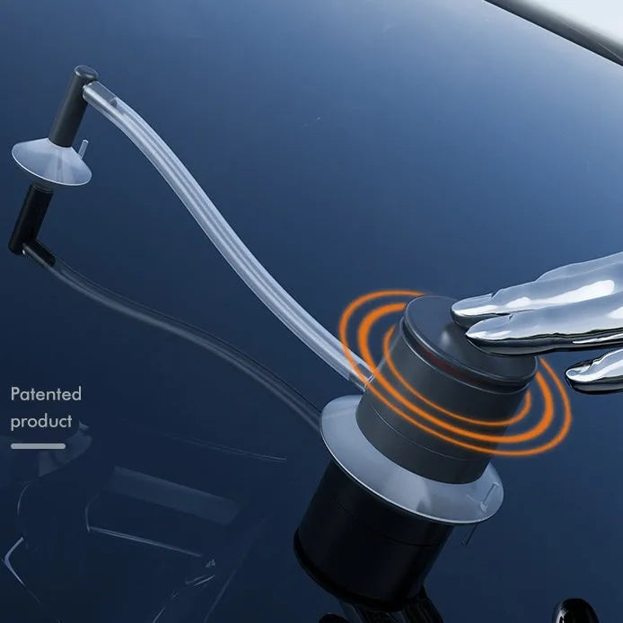 Plastic car windscreen crack repair tool kit with resin applicator
