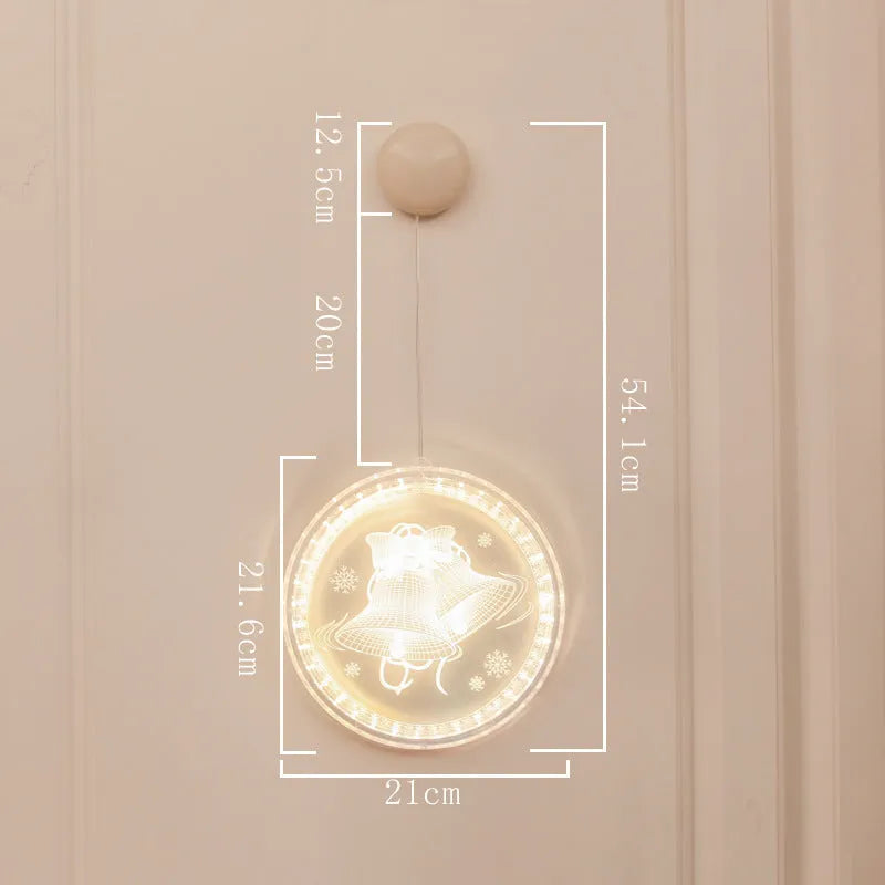 LED Christmas decoration disc light 170mm plastic shell with E14 holder in multiple colour options