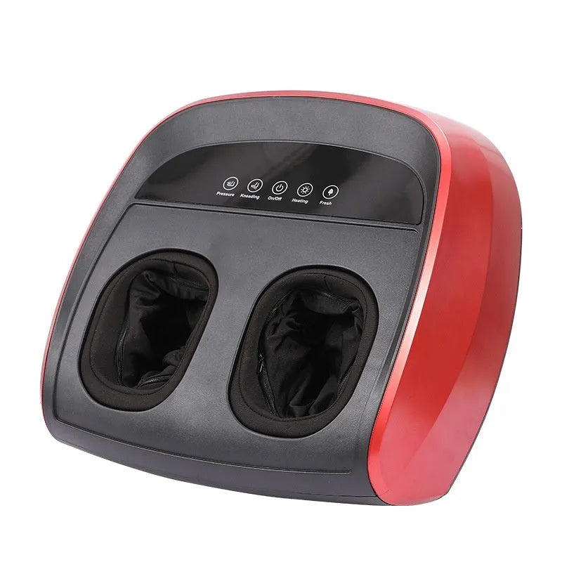 Flip automatic foot massager unit in black colour with infrared physiotherapy function