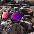 Retro style metal hinge sunglasses with TAC lenses shown in one of five available colours for outdoor use.